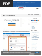 How to Clean a Backup - Backup4all