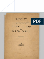 Dogu Illeri Ve Varto Tarihi