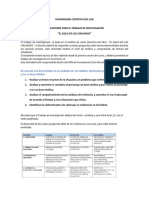 INDICACIONES PARA EL TRABAJO DE INVESTIGACIÓN