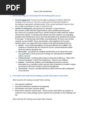 ted 525 iep notes