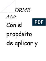 Informe AA2: Con El Propósito de Aplicar y