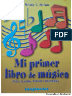 Mi primer libro de música ( para flauta,piano y guitarra)