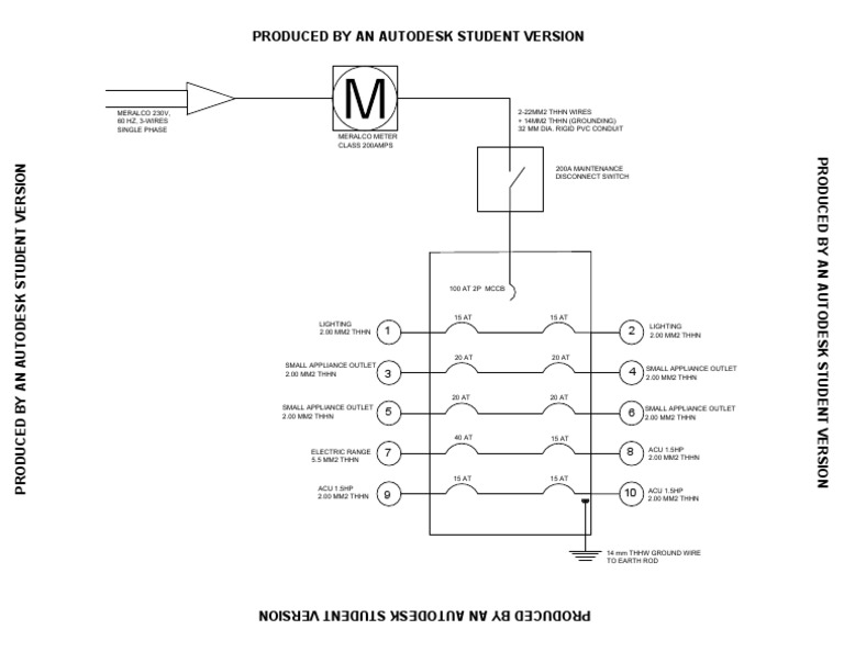 Electrical Riser Diagram Example | PDF | Equipment | Components
