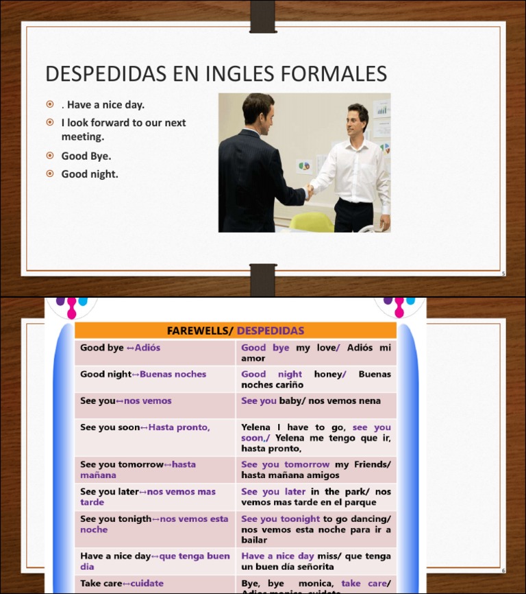 Despedidas En Ingles Formales Have A Nice Day PDF