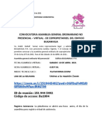 Convocatoria Edificio Buganvilia Año 2021 Abril