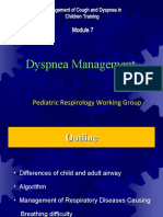 Dyspnea Management: Pediatric Respirology Working Group