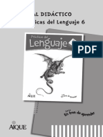 Guia Docente Practicas Del Lenguaje 6 en Tren de Aprender