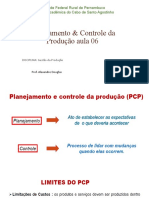 Aula 06 - Planejamento Controle Da Produo