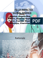 Covid 19 Impacted Global Finance: Aquino, Angela Mae Castro, Alyanna Sophia Ferrer, Camille Shane Montoya, Charimae