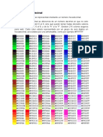Colores en hexadecimal