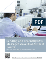 Sending and Receiving SMS Messages Via A SCALANCE M Router