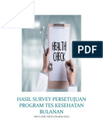 Hasil Survey Program Tes Kesehatan Bulanan Siswa SMK