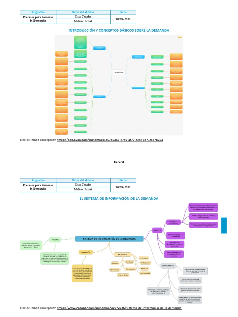 Mapa Conceptual - Procesos para Generar La Demanda | PDF