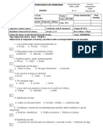 Examen de Español Gral IIParcial PFS.. 21 MARZO 2020