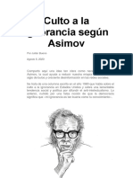 Culto A La Ignorancia Según Asimov