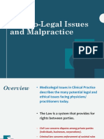 Medico Legal Issues and Malpractice