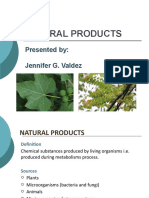 Natural Products: Presented By: Jennifer G. Valdez