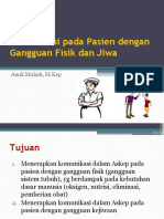 Komunikasi Pada Pasien Dengan Gangguan Fisik Dan Jiwa