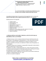 Protocolo Para El Acto de Entrega de Diplomas Presencial de La Institucion Educativa Rural Jorge Eliecer Gaitan