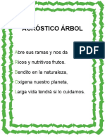 Acróstico Árbol