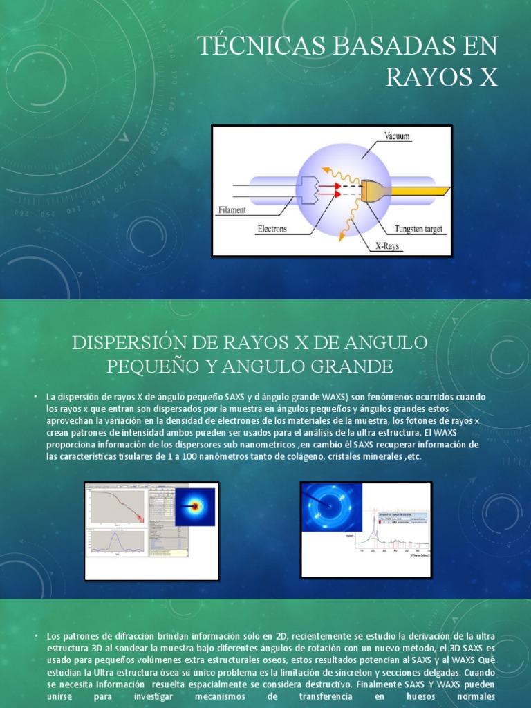 Técnicas Basadas en Rayos x | PDF | Rayo X | Difracción
