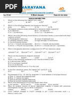 D Block Elements 04-06-2020