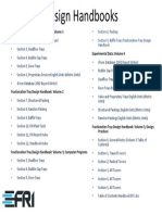 Design Handbooks Table of Contents