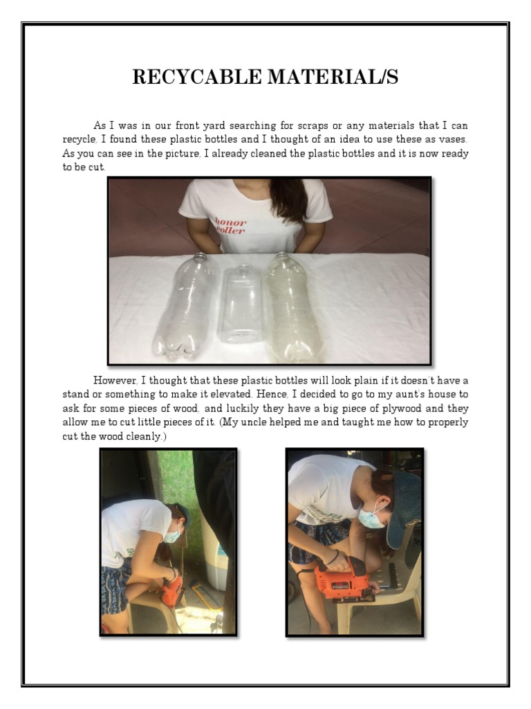 Trinidad, Charmaine Joyce Recycled Materials Reflection PDF