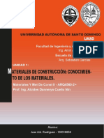 Unidad 1 - Materiales y Metodos de Construccion 2