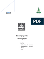 Emaar properties finance project analysis