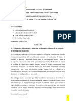 Formulación y evaluación de proyectos de investigación sobre dependencia emocional y dinámica familiar