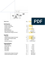 Connection Design: Shear Force V