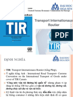 Chapter II CUSTOMS CONVENTION ON THE INTERNATIONAL TRANSPORT OF GOODS (Vietnamese)