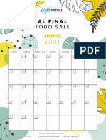 Calendario Junio 2021 Interactivo