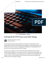 Solving Node DNS Issues and Other Things