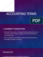 Basic Accounting Terms