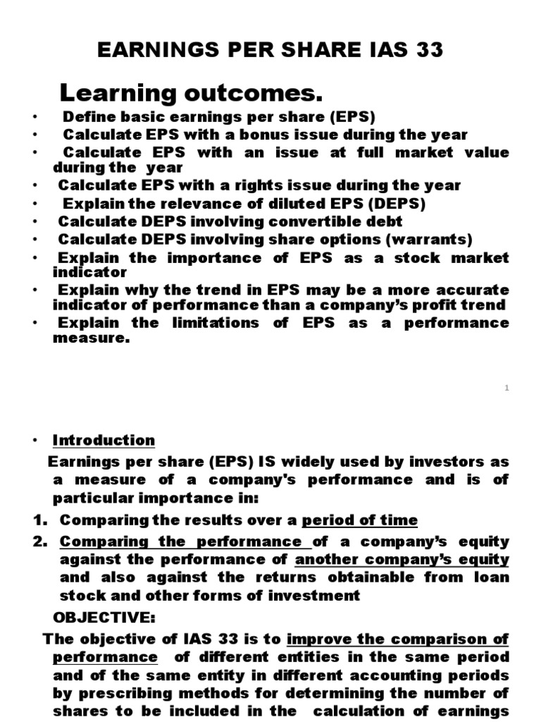 Earnings Per Share (2021 PDF Stocks Earnings Per Share