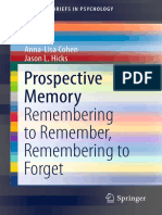 Cohen, & Hicks. Prospective Memory. 2017