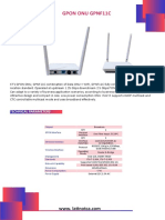 Gpon Onu Gpnf11C: Technical Parameters