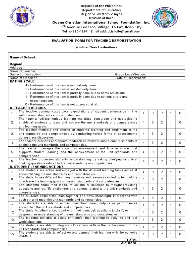 Doane Christian International School Foundation, Inc. 5 Avenue Ledesco