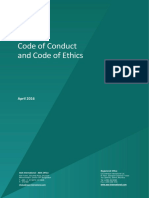 Code of Conduct and Code of Ethics: April 2016