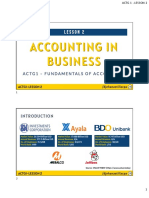 Accounting in Business