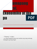 Pagmamapang Kultural Ekonomiko at Iba Pa