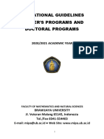 Faculty Postgraduate Academic Guidelines 2020-2021 (Dept of Mathematics)