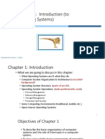 Chapter 1: Introduction (To Operating Systems)