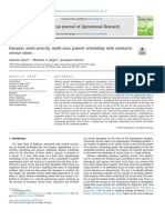 European Journal of Operational Research: Antoine Sauré, Mehmet A. Begen, Jonathan Patrick