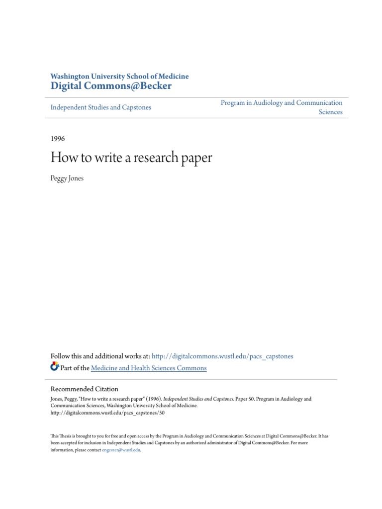 How to Write a Research Paper Guide | PDF | Science & Mathematics