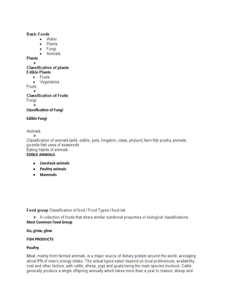 Complete Info About Foods | PDF | Staple Foods | Confectionery
