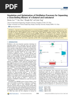 Simulation and Optimization of Distillation Processes For Separating A Close-Boiling Mixture of N-Butanol and Isobutanol