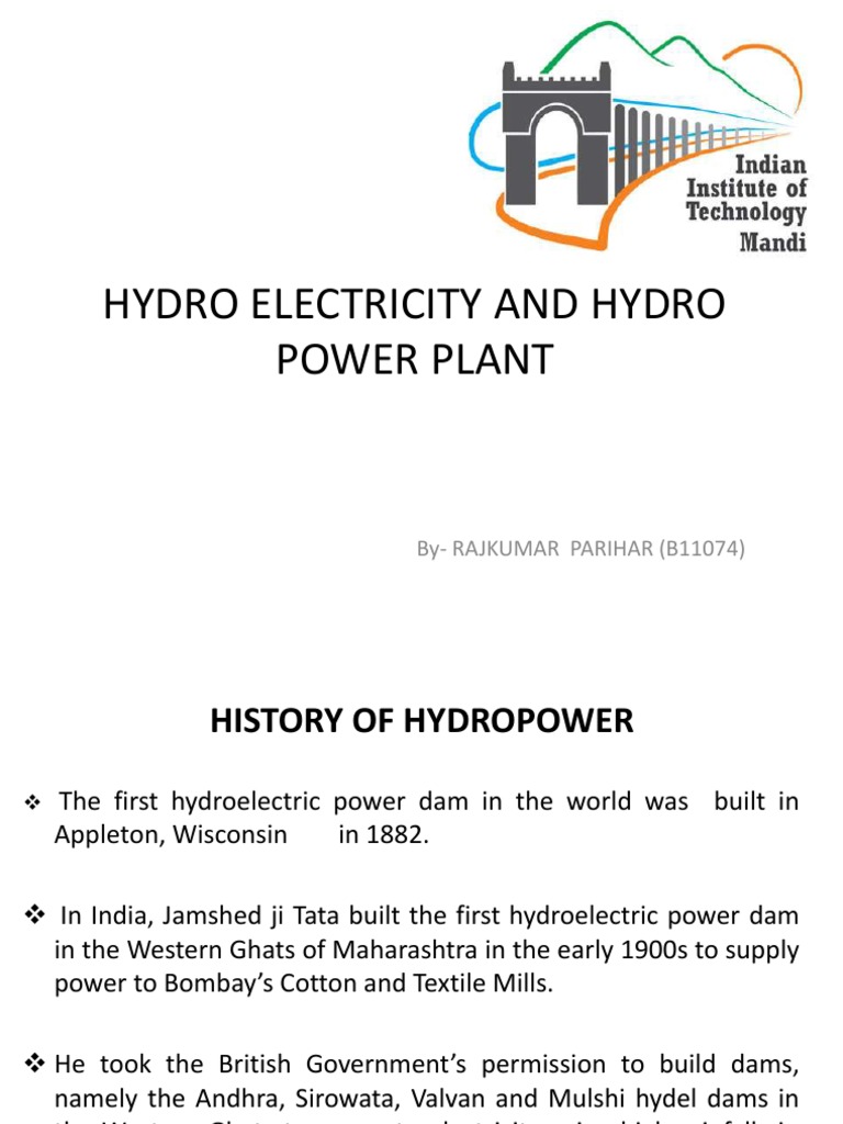 Hydroelectric Power History Impact Pdf Hydroelectricity